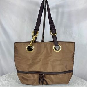 BRACIANO Designer Shoulder Bag w/Leopard Interior